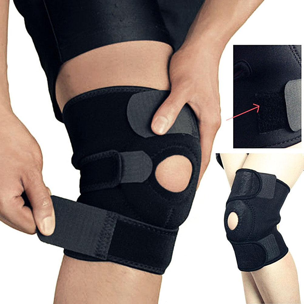 Knee Support Open-Patella Brace Adjustable Breathable Neoprene Knee Brace for Arthritis Joint Pain Relief